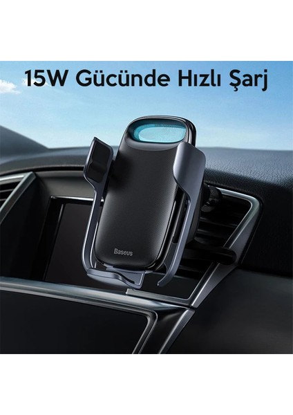 Baseus Aurora Electric Qc 3.0 Wireless Kablosuz Şarj Araç TUTUCU-(5775) - BKS4915-9011 modelleri