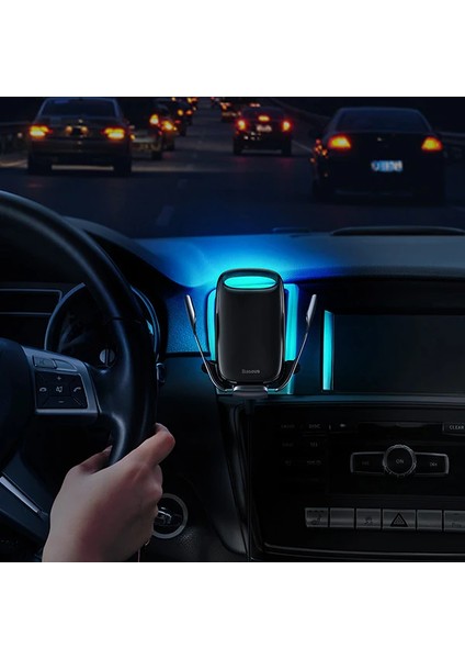 Baseus Aurora Electric Qc 3.0 Wireless Kablosuz Şarj Araç TUTUCU-(5775) - BKS4915-9011 indirimleri