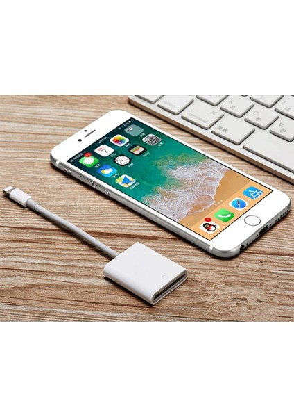 Iphone/ipad Lightning To Sd Kart Hafıza Kart Adaptörü NK105-(5775) - BKS7347-9066