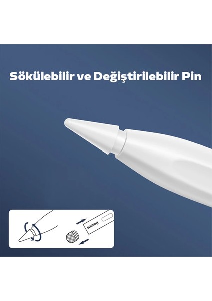 Baseus Anti Misoperation Kapasitif Stylus iPad Tablet Dokunmatik KALEM-(5775) - AGT4936-3144