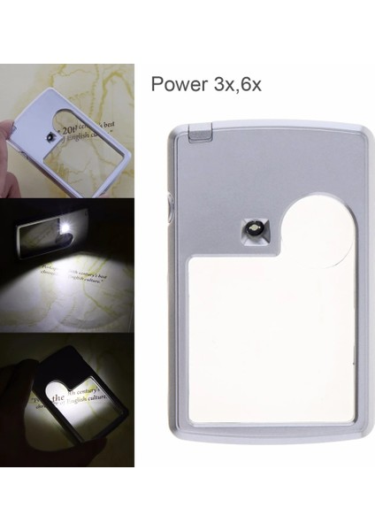 Ally 4b-3 Mini Ince 3X6X2 Mini LED Işıklı BÜYÜTEÇ-(5775) - FKU1944-6955