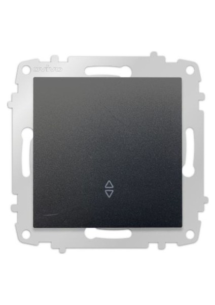 15 Adet Grano Metalik Siyah Vavien Anahtar Çerçevesiz Paket/set Veavien