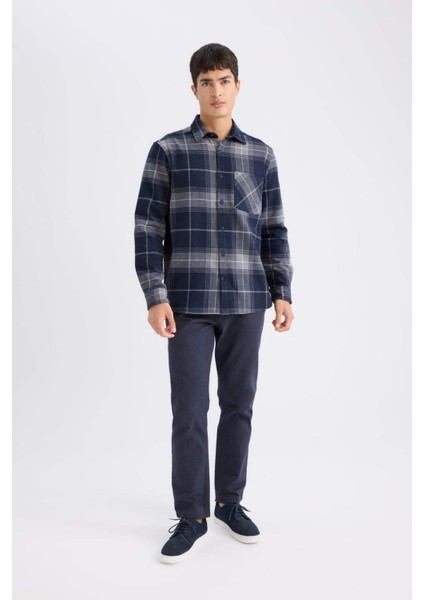 Chino Pantolon Regular Fit Normal Kesim Cepli Düz Paça D1050AX24WN