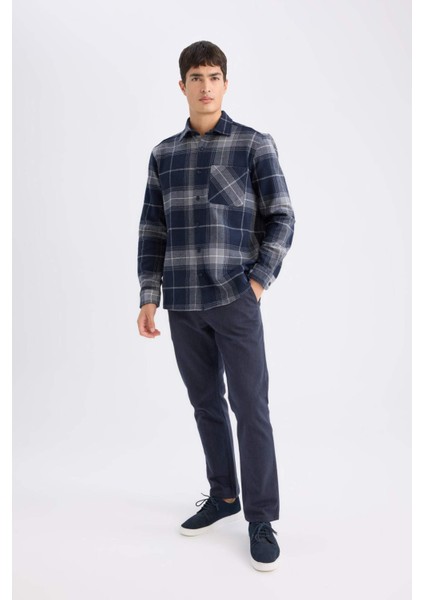 Chino Pantolon Regular Fit Normal Kesim Cepli Düz Paça D1050AX24WN