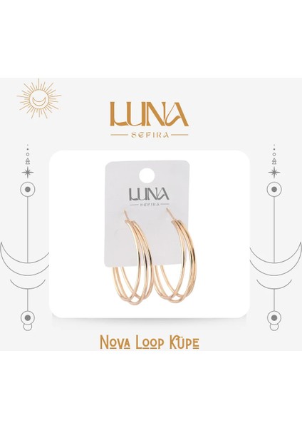 Nova Loop Küpe Gold