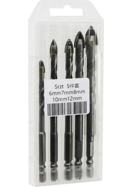 Ok Ucu Tipli 5pcs Çok Amaçlı Matkap Ucu 6-7-8-10-12MM (5047)