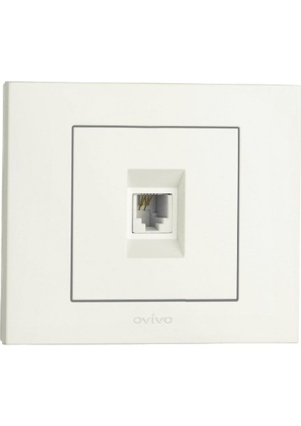 3 Adet Grano Beyaz Numeris Telefon Prizi Çerçeve Dahil 3'lü Paket / Setdir