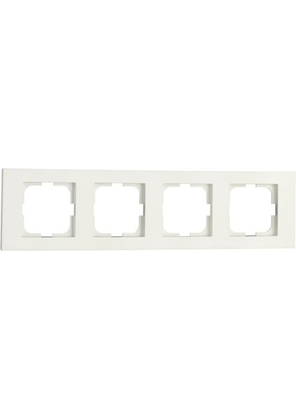 10 Adet Grano Beyaz Dörtlü Çerçeve