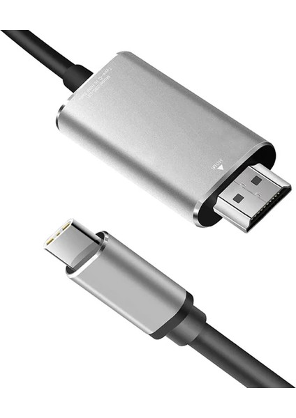 Ally Type-C To Hdmi 4K 60Hz Çevirici Görüntü Kablosu 1.8m - Hdtv Projektör-(57 - BKS9982-1760