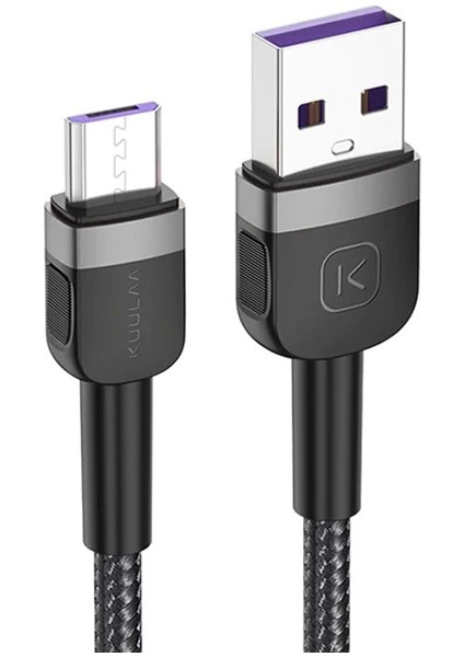 Kuulaa Mikro USB 3A Hızlı Şarj 0.50CM Kısa Android USB Şarj KABLOSU-(5775) - GMS2675-1856