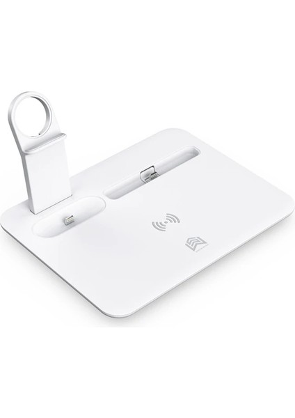 Ally 4 In1 15W Kablosuz Hızlı Şarj Standı Iphone+Iwatch+Airpods Pro Wireless-( - MBN7876-7906