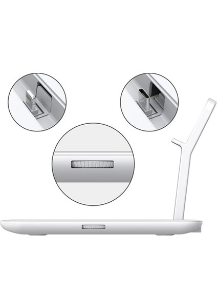 Ally 4 In1 15W Kablosuz Hızlı Şarj Standı Iphone+Iwatch+Airpods Pro Wireless-( - MBN7876-7906