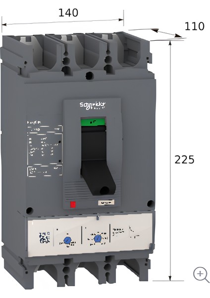 LV540306 Easypact Cvs - CVS400F TM400D Kompakt Şalter - 3p/3d 400 Amper Tmş fiyatları