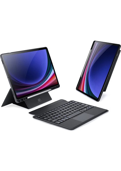 Samsung Tab S9 (X710/X716B) Dk Series Kablosuz Bluetooth Klavye Touchpad K - CDY8672-1890