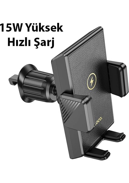 Hoco HW21 Klima Havalandırma Bölmesi Wireless Kablosuz Şarj Araç Telefon Tutucu- - BKS3382-2842 fırsatları