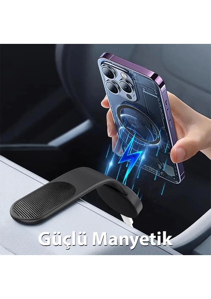 Ally WH-160 Araç Torpido Üstü Katlanabilir Manyetik Kablosuz Şarjlı Telefon Tut - MBN3841-3699
