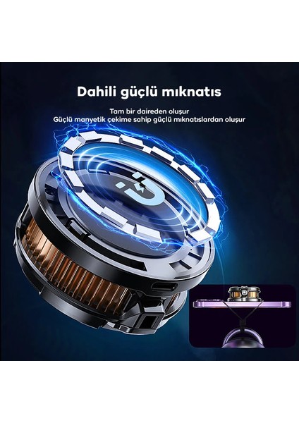 Memo CX07 Manyetik/arka-Klips Cep Telefon Soğutma Fanı Radyatör SOĞUTUCU-(5775) - CDY2923-9791