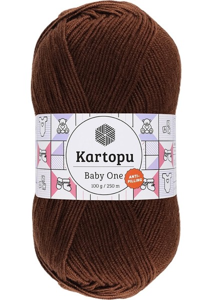 5 Adet Baby One %100 Anti-Pilling Bebek Ipi K890 Kahve