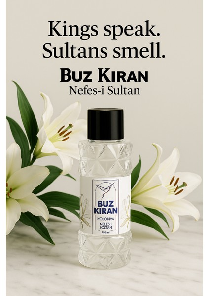 Premium Beyaz Zambak Kolonyası - (Nefes-I Sultan - 400 Ml)