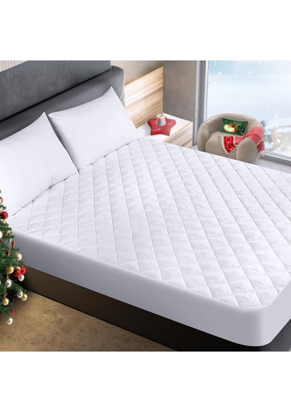| %100 Mikrofiber Sıvı Geçirmez Kapitoneli Fitted Yatak Alezi Bebek 60X120