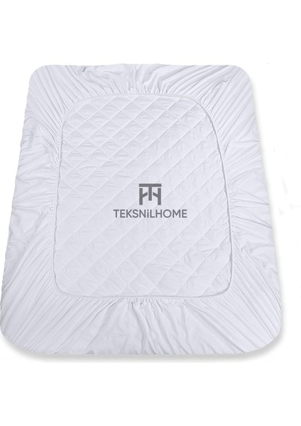 | %100 Mikrofiber Sıvı Geçirmez Kapitoneli Fitted Yatak Alezi Bebek 60X120