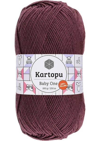 5 Adet Baby One %100 Anti-Pilling Bebek Ipi K1707 Mürdüm