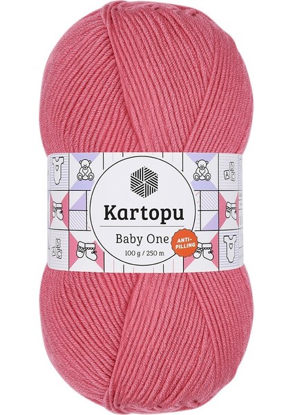 5 Adet Baby One %100 Anti-Pilling Bebek Ipi K244 Şeker Pembesi