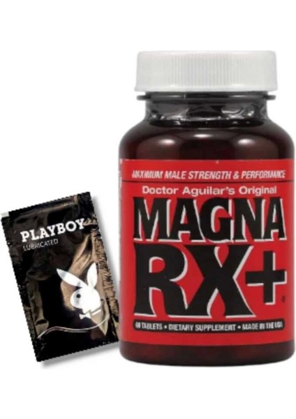 Magna Rx+ Erkek Performansı Arttıran Pen S Geliştirici 60 Lı + Yanında Playboy Jel Hediye