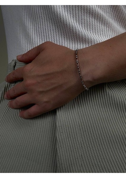 Silver Erkek Zincir Bileklik Kadın Paslanmaz Çelik Renk Atmaz Unısex Kararmaz Çelik Bileklik fiyatları