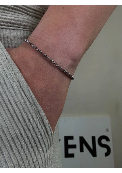 Silver Erkek Zincir Bileklik Kadın Paslanmaz Çelik Renk Atmaz Unısex Kararmaz Çelik Bileklik modelleri