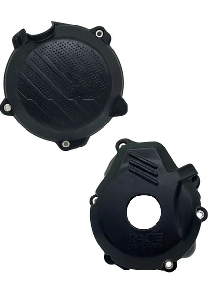Debriyaj ve Statör Kapak Koruma Set - Siyah 4t (Ktm Husqvarna Gasgas 24-25 Uyumlu)