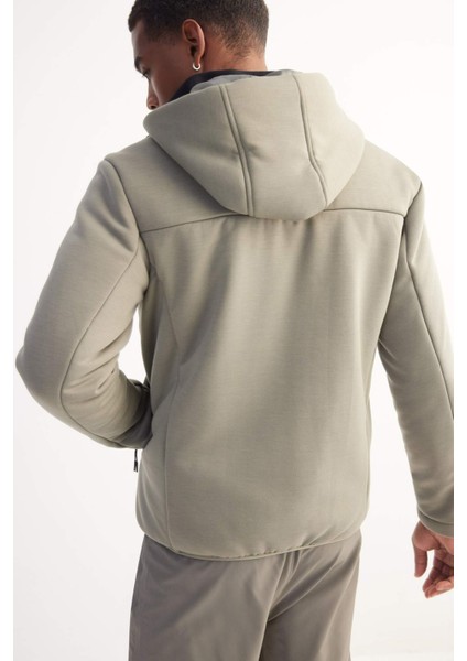 Fit Rüzgar Geçirmez Mont Slim Fit Dar Kesim Kapüşonlu Fermuarlı Cepli B2301AX25SP fırsatları