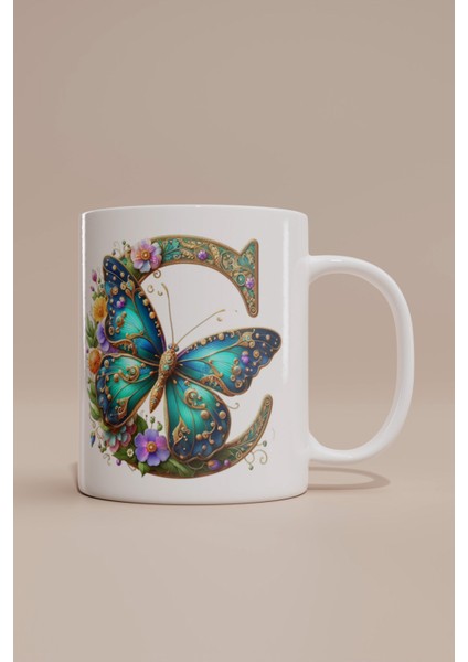 Hayvan Figürlü C Harfi Temalı Kupa Bardak