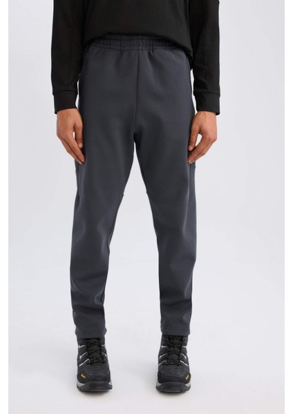 Fit Kalın Jogger Eşofman Altı Standart Fit Cepli Sporcu Beli Lastikli D6312AX24WN