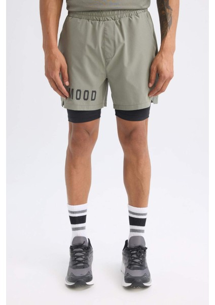 DeFactoFit Slim Fit Dar Kesim Sporcu Dokuma Şort Z2147AZ25SP