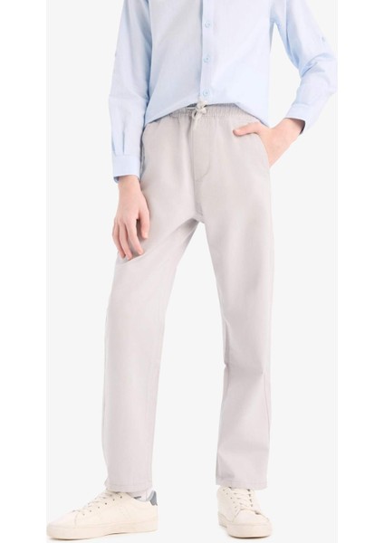 Erkek Çocuk Düz Paça Basic Düz Gabardin Pantolon D5859A825SM