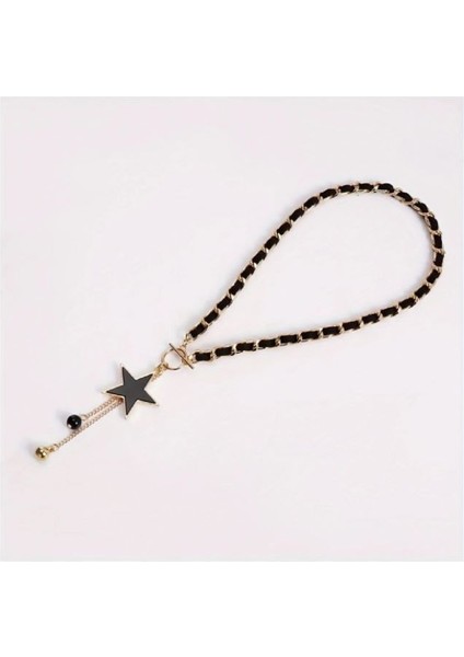 Black Star Kolye Günlük & Gece & Davet Siyah Yıldız Kolye fırsatları