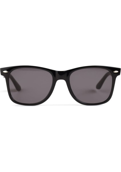 Moca 1222-55 Unisex Güneş Gözlüğü Siyah Mat Çerçeve Siyah Cam