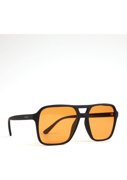 Vega 938-60 Unisex Güneş Gözlüğü Siyah Mat Çerçeve Turuncu Cam fiyatları