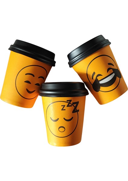 7 Oz Karton Bardak 1000 Adet Mavi Dama Desen + 1000 Adet Bardak Kapağı modelleri