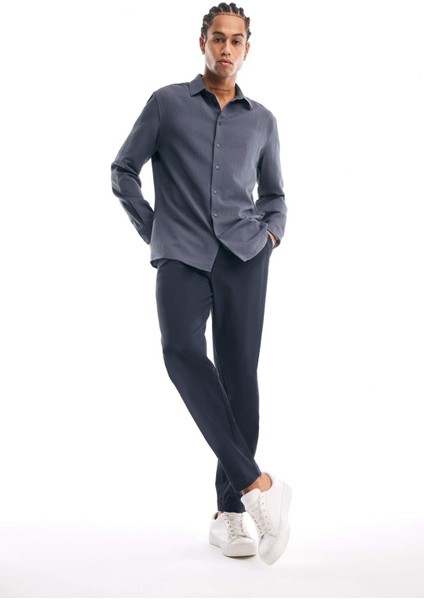 Jogger Düz Paça Her Yöne Esneyen Yazlık Kumaş Pantolon B6551AX25SP modelleri