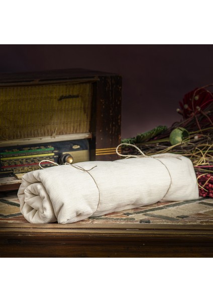Kaymaz Koltuk Örtüsü Çift Taraflı Mikrofiber Şönil 175x300 cm Ekru – Kedi Köpek ve Çocuk Dostu