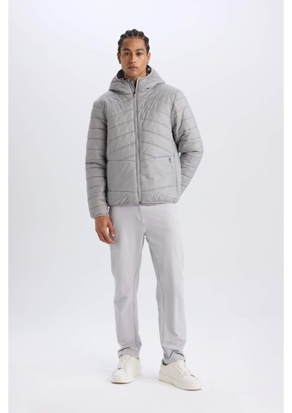 Fit Su İtici Regular Fit Kapüşonlu Fermuarlı Dokuma Mont D6183AX25SP indirimleri