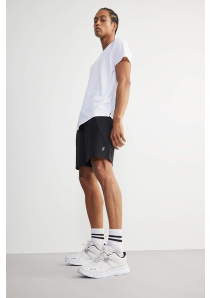 Fit Hızlı Kuruyan Slim Fit Dar Kesim Bisiklet Yaka Baskılı Sporcu Kısa Kollu Tişört V2887AZ25SP modelleri