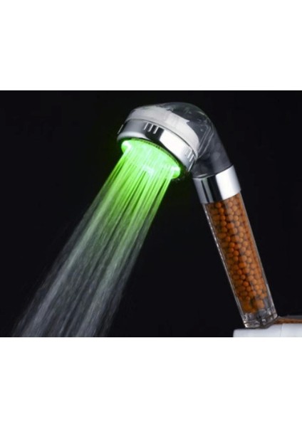 Renk Değiştiren LED Işıklı Tasarruflu Tazyikli Duş Başlığı (5047) fırsatları