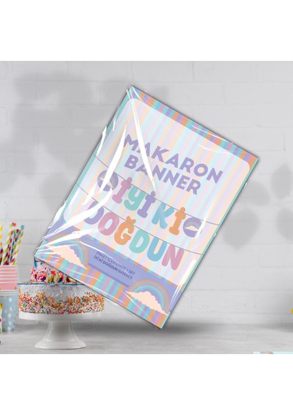 Makaron Iyi Ki Doğdun Banner fiyatları