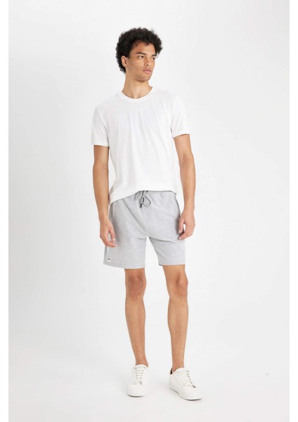 Slim Fit Dar Kesim Dar Paça Şort W7965AZ24HS