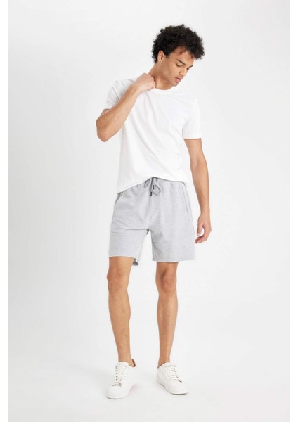 Slim Fit Dar Kesim Dar Paça Şort W7965AZ24HS