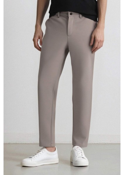 Jogger Düz Paça Her Yöne Esneyen Yazlık Kumaş Pantolon T6317AZ25SP