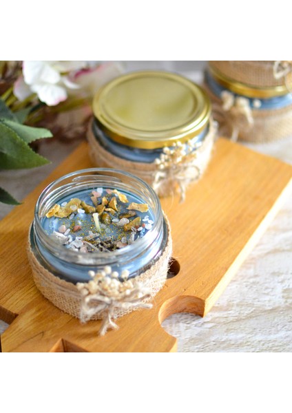 İskandinav Tasrımlı Adaçaylı Sandal Ağacı Kokulu Mum